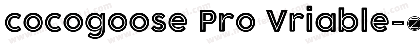 cocogoose Pro Vriable字体转换